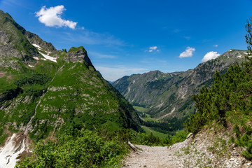 Oberstdorf Berge Alpen Panorama Wandern