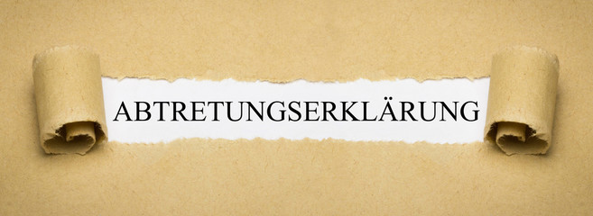 Abtretungserklärung