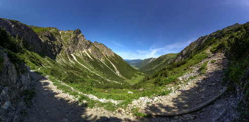 Oberstdorf Berge Alpen Panorama Wandern