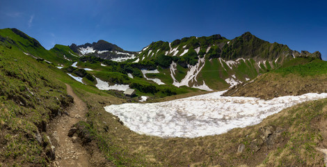 Oberstdorf Berge Alpen Panorama Wandern