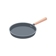 Cooking pan. Vector 3d isometric color icon new flat style. Creative illustration, idea for infographics.