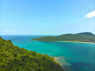 Fototapeta premium Koh Rong Sanloem view from Koh Koun island, Cambodia