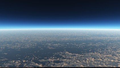 3D illustration Background for advertising and wallpaper in landscape and earth scene. 3D rendering...