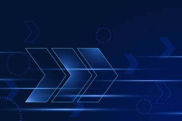 arrow speed, vector technology abstract background 