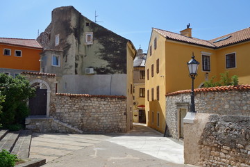 Fototapeta na wymiar Town of Senj architecture and coast, Primorje region of Croatia