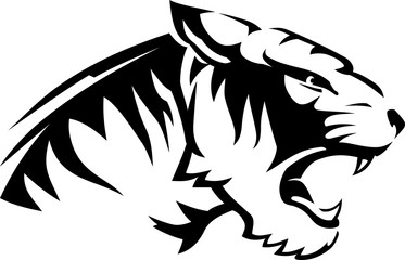 Tiger Head Side View