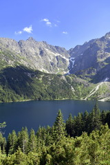 Obraz na płótnie Canvas Morskie Oko w Tatrach Wysokich TPN 