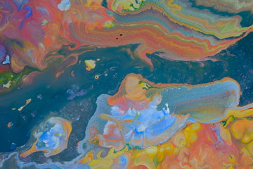 Fototapeta na wymiar Colorful fluid art, abstract acrylic background, abstract fluid acrylic painting