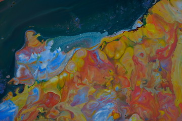 Colorful fluid art, abstract acrylic background,  abstract fluid acrylic painting