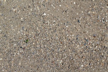 A close view of the sand texture on the beach.