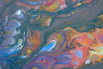 Colorful fluid art, abstract acrylic background,  abstract fluid acrylic painting