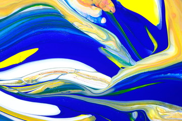 Colorful fluid art, abstract acrylic background,  abstract fluid acrylic painting