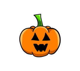 Creepy Stylized Halloween Pumpkin