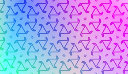 Geometric design pattern with Blurred Background, Smooth Gradient Texture Color. For Bright Website Banner, Invitation Card, Screen Wallpaper. Vector Illustration.