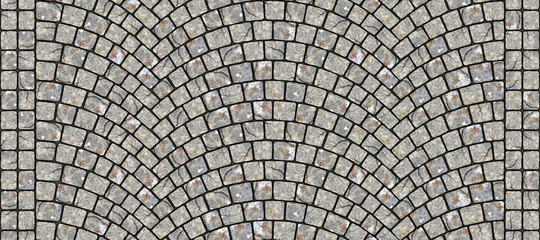 Road curved cobblestone texture 100