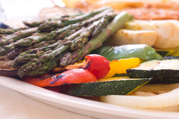 Healthy, tasty and balanced diet: Grilled vegetables