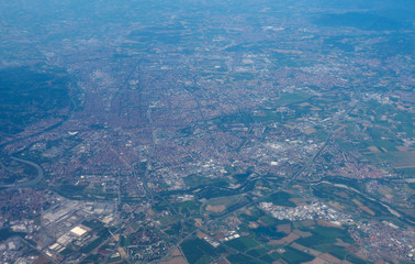 Obraz premium Aerial view of Turin