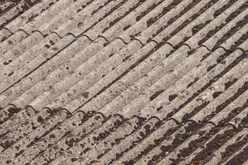 Hintergrund Faserzement Faserzementplatten Altlast Dachdeckung - Background Fibre cement Fibre...