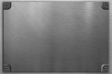 Metal plate polished metallic board