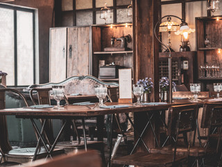 An antique-style cafe in one corner of Asia