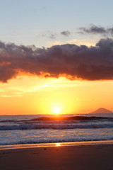 Fototapeta premium 伊豆下田 白浜大浜の日の出