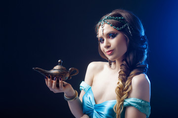 Jasmine the heroine of the Eastern fairy tale, Arab night