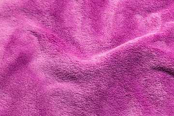Fototapeta na wymiar Pink towel sheets with copy-space.