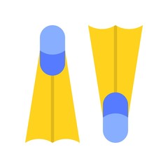 Swimfins vector, Summer Holiday related flat icon