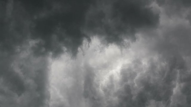 The clouds are gathering. Bad weather. Overcast. clouds storm. Thunderstorm approaching. Dark stormy clouds float across the sky. Storm mooving over the river. Stormy clouds moving fast