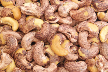 Cashew nuts background