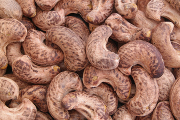 Cashew nuts background