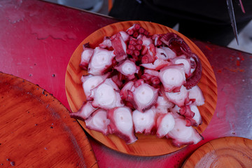 Pulpo a feira, Ourense. Galicia, España.