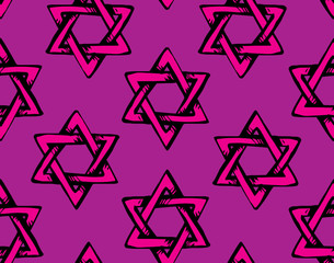 Jewish holiday symbol. Vector drawing