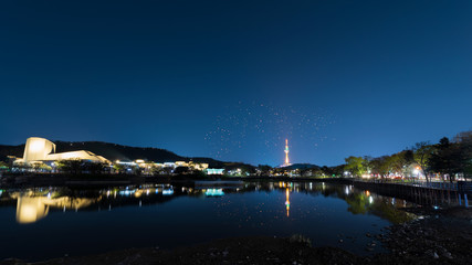 Fototapeta premium Lantern Festival, lanterns in parks in Daegu, South Korea