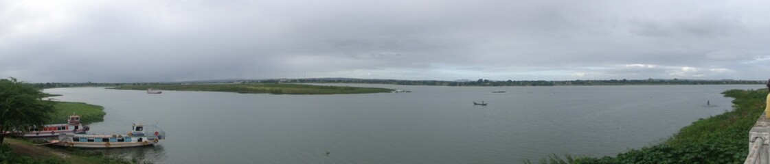 Vista panorâmica do Rio São Francisco na Orla de Propriá SE