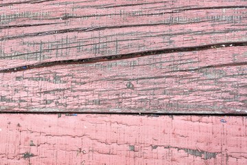 The texture of the old wooden surface red