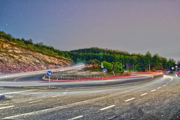 road, highway, car, traffic, travel, transportation, asphalt, sky, freeway, landscape, drive,...