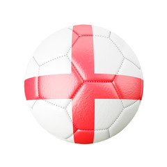 Fototapeta premium Soccer ball in flag colors isolated on white background. England. 3D image