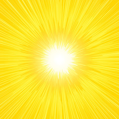 Vector abstract yellow rays background.