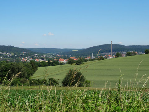 Blick auf die Stadt Alfeld Leine