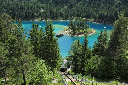 Unique Lake Cauma, Switzerland.