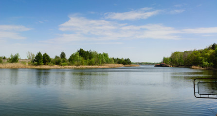 river port Pripyat Eastern Europe, Ukraine, Pripyat, Chernobyl. April 27, 2019.