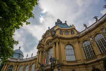 BUDAPEST, HUNGARY: Beautiful Palace in the City Park near the Vajdahunyad castle © Anna ART