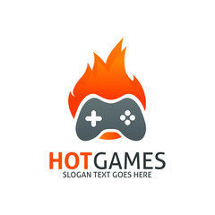 Hot Gaming Logo Concept Design 
