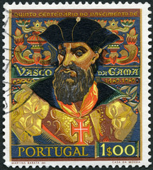 PORTUGAL - 1969:  shows Vasco da Gama (1469-1525), navigator who found sea route to India