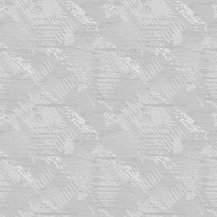 Fototapeta premium Gray grunge seamless pattern with abstract hand drawn brush strokes and paint splashes. Messy infinity texture, modern grungy background. Vector illustration. 