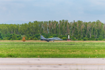 MiG-29 Parachute Landing on airport
