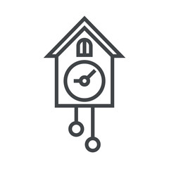 Line icon cuckoo clock