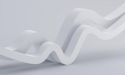 Abstract 3d render, minimalistic background, modern graphic design