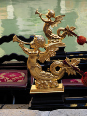 Luxurious gondola in Venice on a canal © Stimmungsbilder1